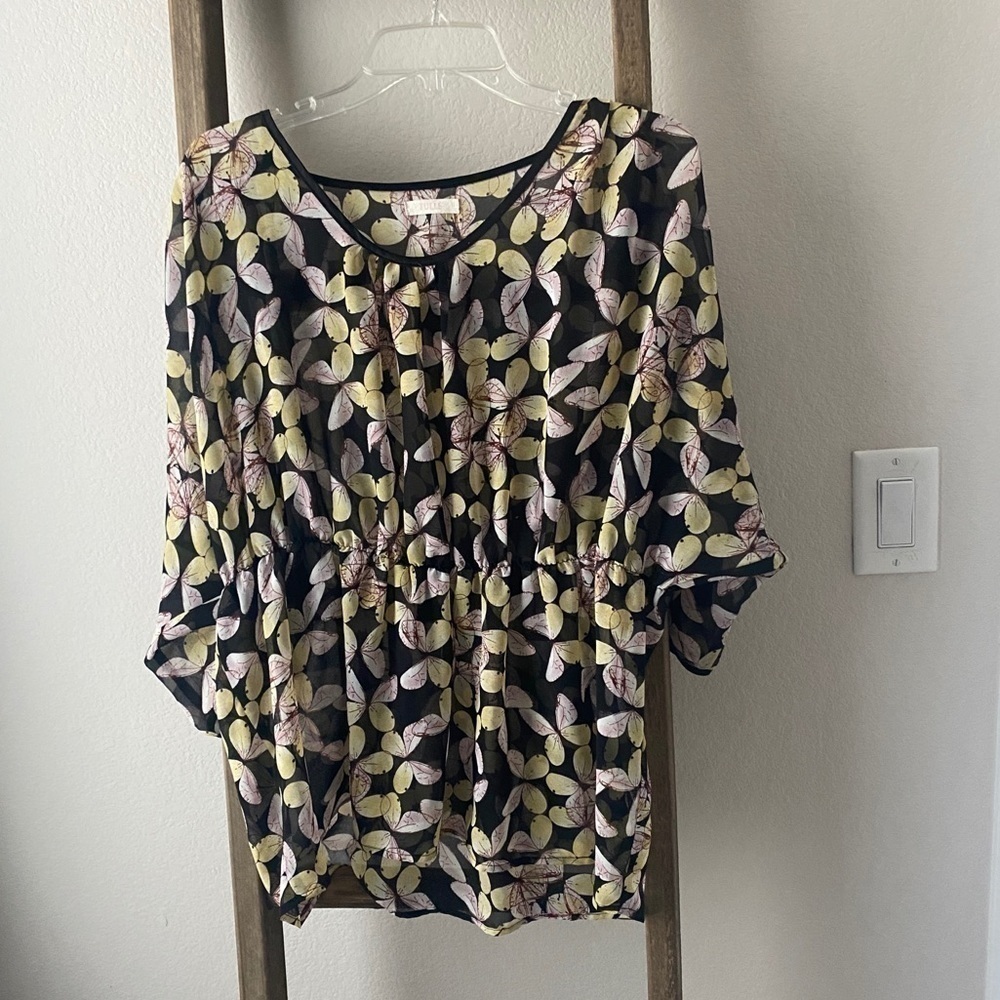 Tulle - blouse with cinched waist